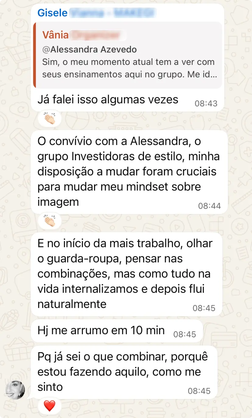 depoimento 1 - Investidoras de estilo